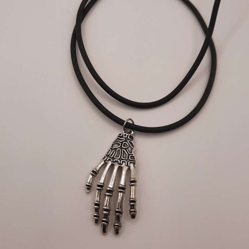 Skeleton Hand Necklace